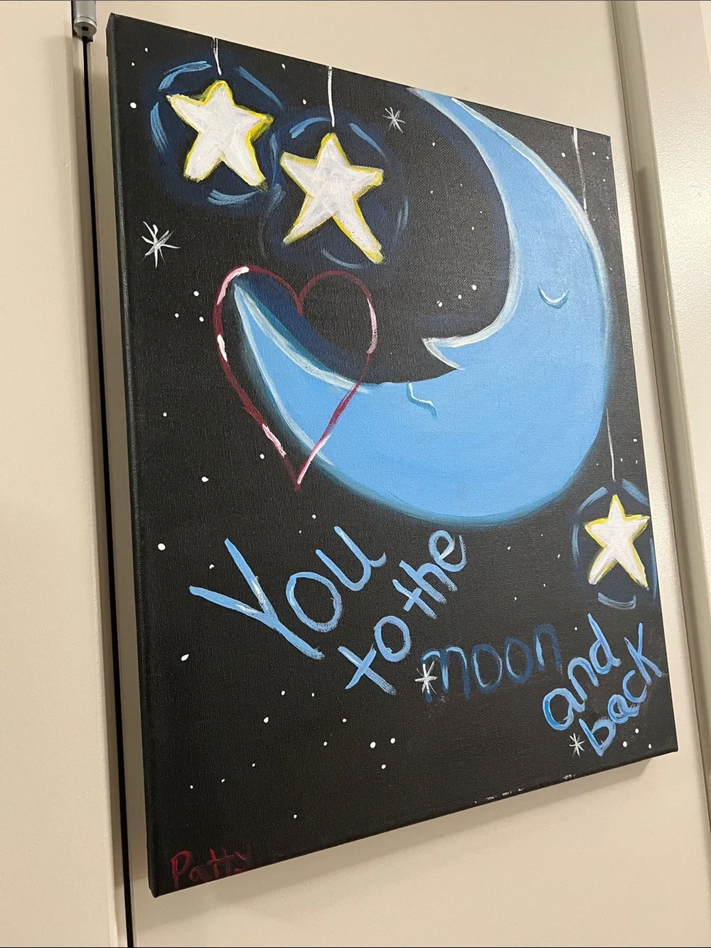 Blue Moon Canvas Wall Art – 